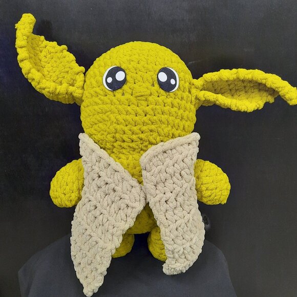 Star Wars 14" Yoda Handcrafted Crotchet Stuffed Animals Toy Amigurumi Movies Fun - Picture 1 of 3
